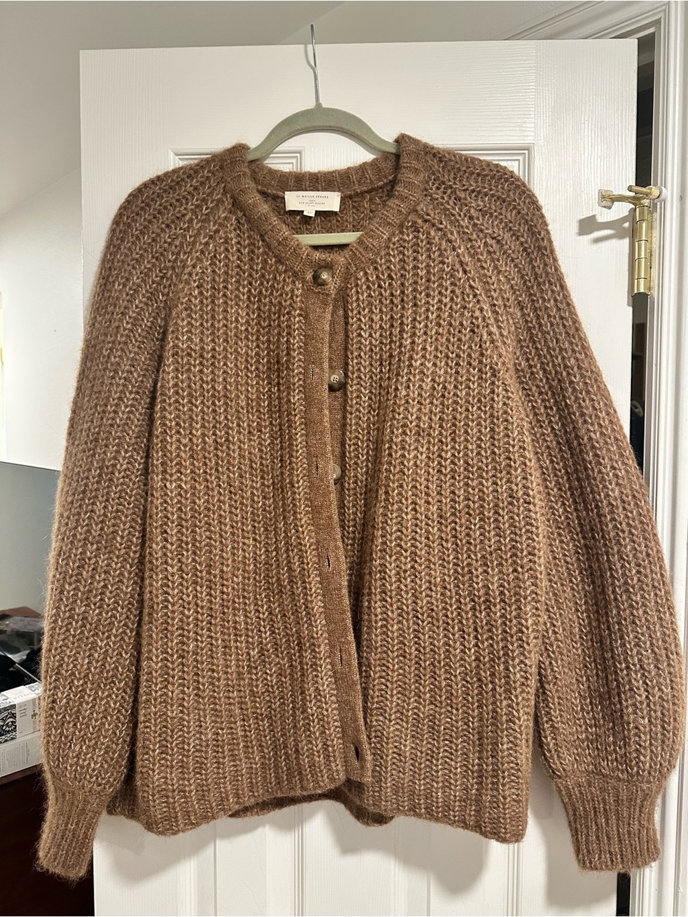 Sèzane Emile Cardigan in Mottled Camel, XL